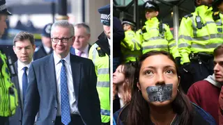 Michael Gove warned that protests can't be allowed to "be a pain" for Londoners