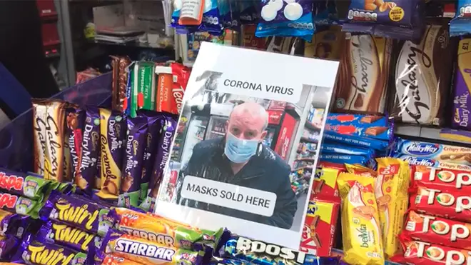 The newsagent sold out of its stock of masks