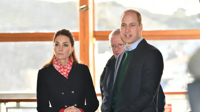 Kate and William spoke to members of the crowd during their visit