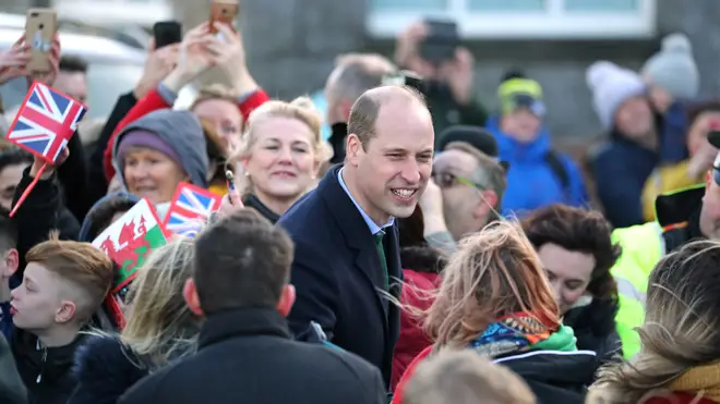 The royal couple received a warm welcome from crowds