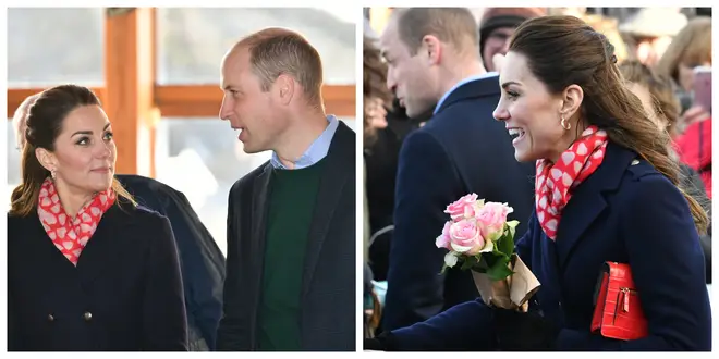 The Duke and Duchess of Cambridge in Mumbles, South Wales