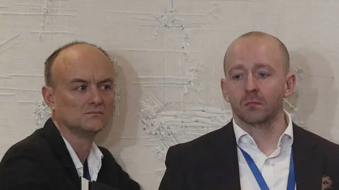 Boris Johnson's senior aide Lee Cain (right) asked certain reporters to leave No 10.