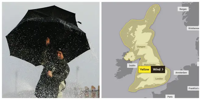Yellow weather warnings are in place