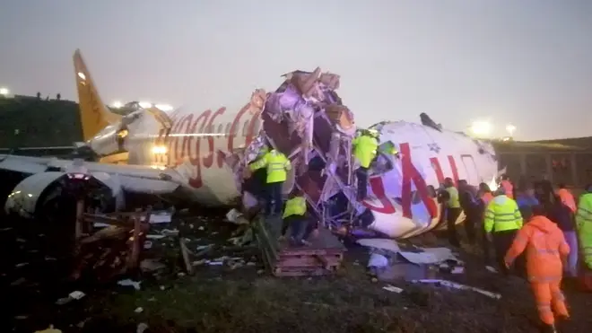 Miraculously there were no reported injuries after the Istanbul plane crash