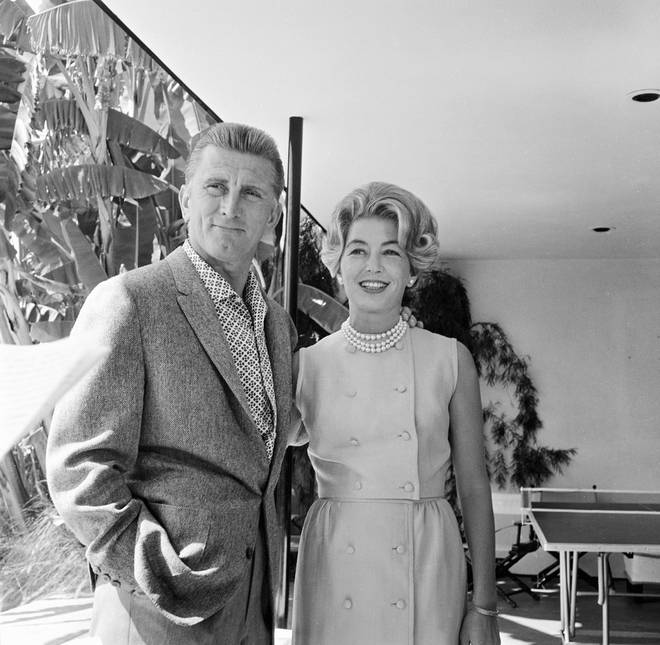 Kirk pictured with wife Anne in 1960