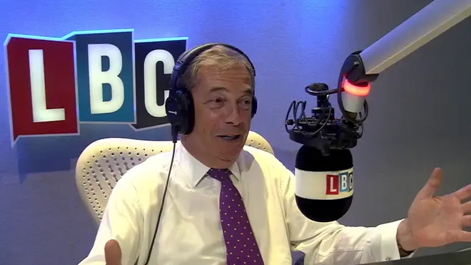 Nigel Farage came under fire from a Brexit supporter on Wednesday