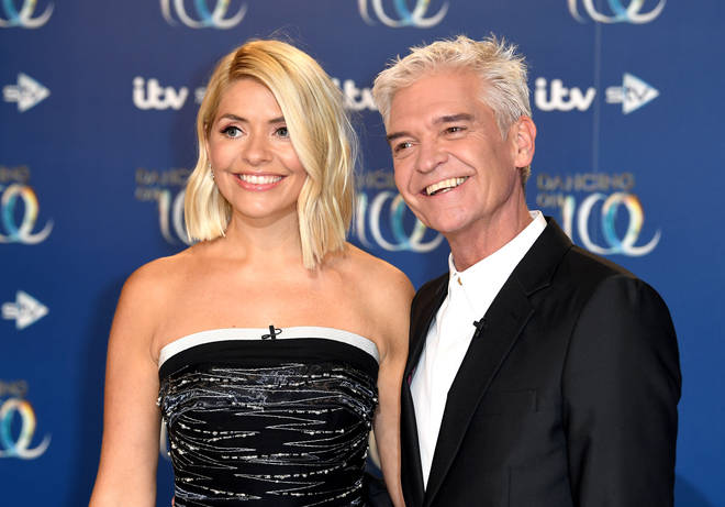 Phillip Schofield with his co-presenter Holly Willoughby