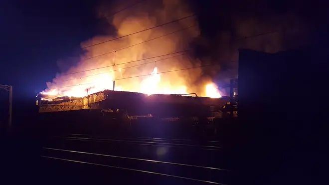 Warehouse fire in Harrow caused huge disruption for commuters