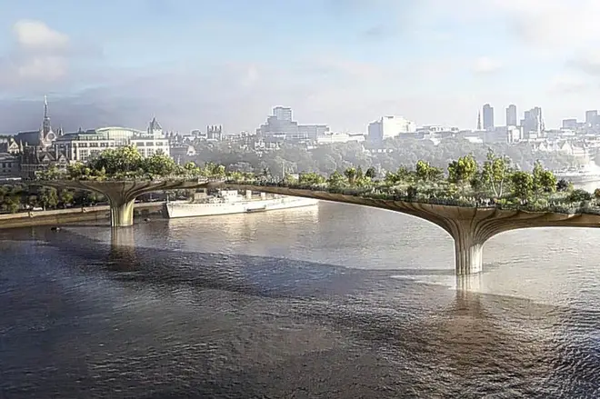 How the Garden Bridge was supposed to look