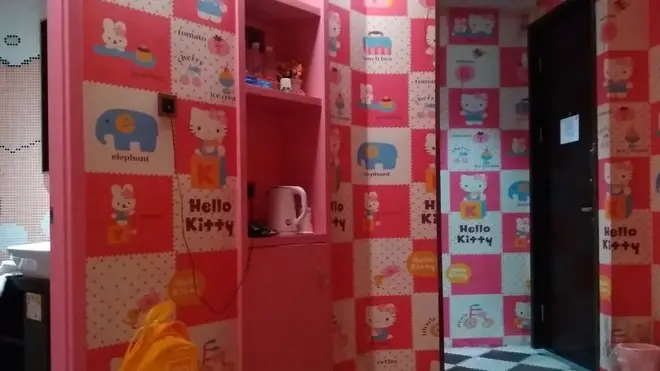 One of the Hello Kitty hotel's Shell was forced to leave