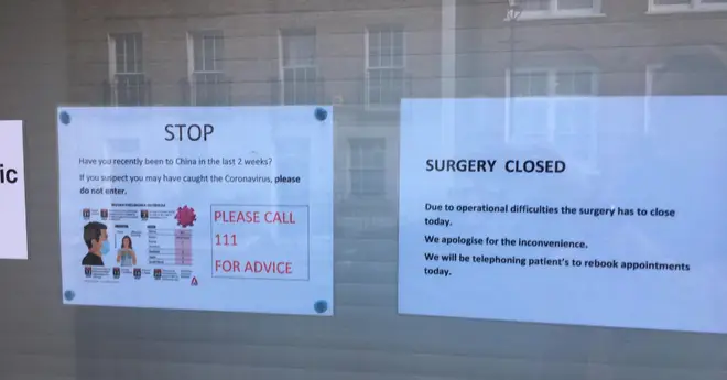 A GP surgery in Islington has closed due to coronavirus fears