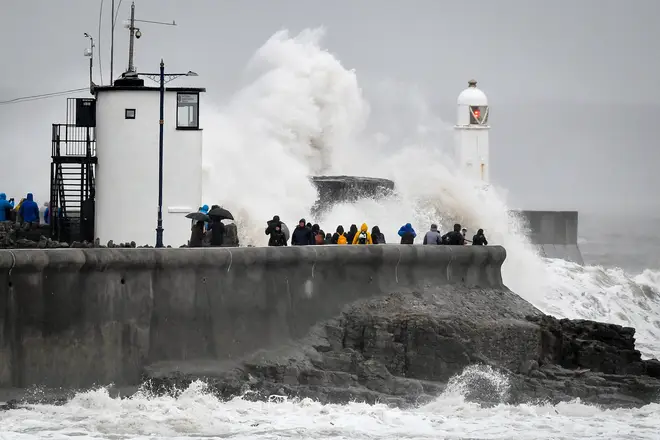 Porthcawl, Wales, is bearing the brunt of Storm Dennis