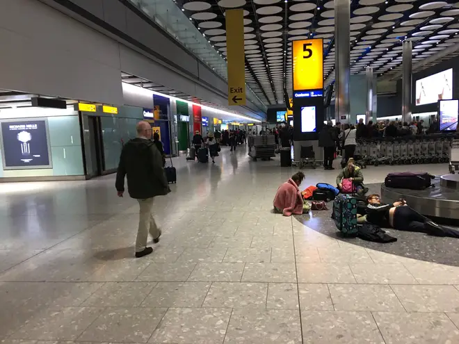 Passengers have been unable to collect luggage upon arrival