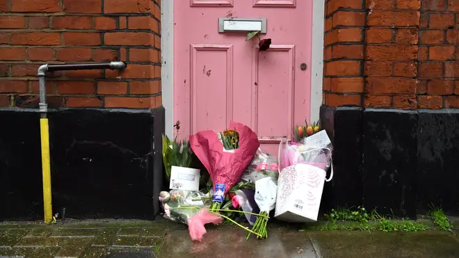 Tributes were left outside her north east London home