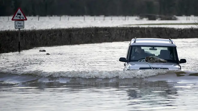 Storm Dennis has swelled rivers to "exceptional" levels in parts of Britain