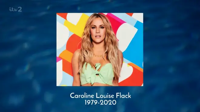 The tribute appeared at the start of the ITV2 show