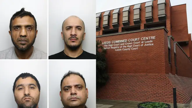 (left to right, top to bottom) Banaras Hussain, Usman Ali, Abdul Majid and Gul Riaz, who were all jailed on Wednesday as part of Operation Tendersea