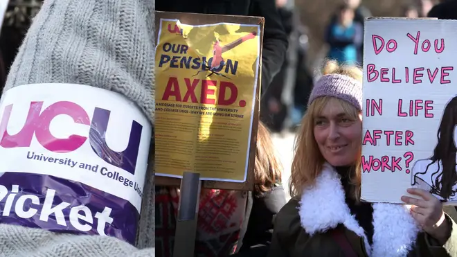 UCU members are striking over pension issues