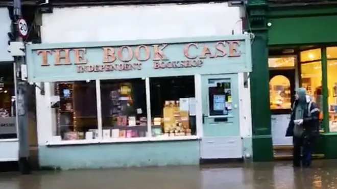 The Book Case independent bookstore has a unique flood defence