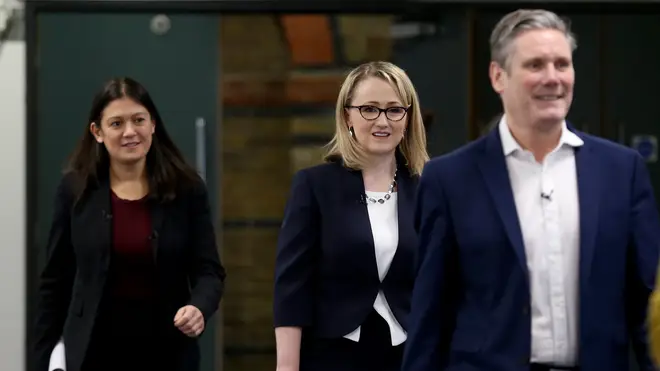 Labour leadership candidates (left to right) Lisa Nandy, Rebecca Long-Bailey and Sir Keir Starmer