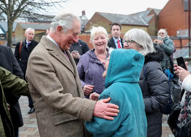 Prince Charles visited Pontypridd