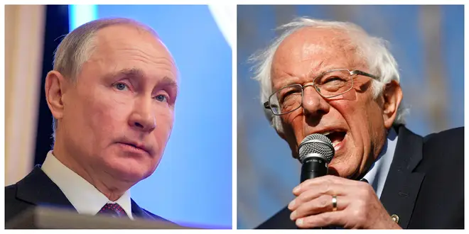 Vladimir Putin and Bernie Sanders