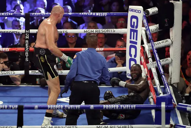 Fury knocked Wilder down twice in their historic rematch