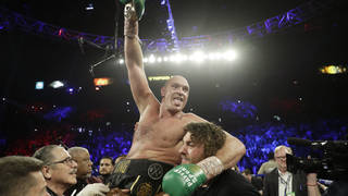Tyson Fury beat Deontay Wilder to win a world heavyweight title belt