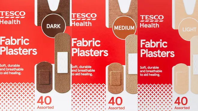 Tesco launched the range of plasters for different skin tones
