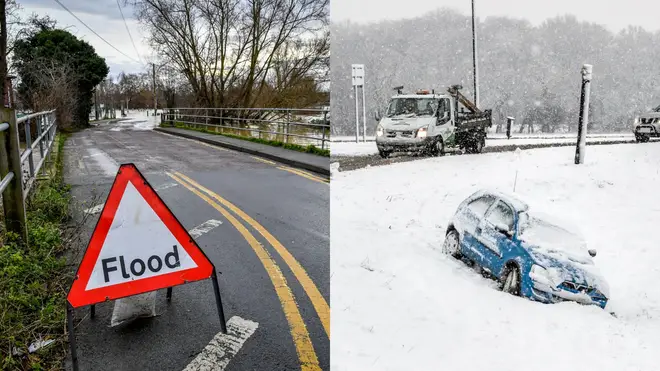 The Met Office is warning for snow and ice in some areas