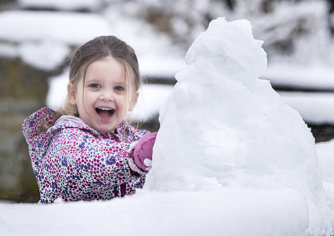 Some parts of Scotland will see between 2cm and 6cm of snow fall on Tuesday