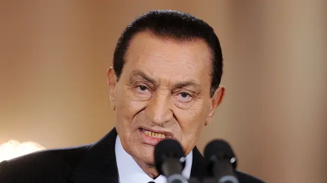 Former Egyptian president Hosni Mubarak