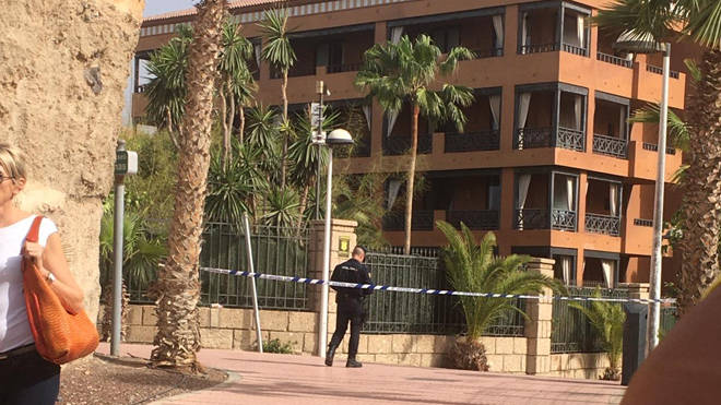 The hotel is under lockdown in Tenerife