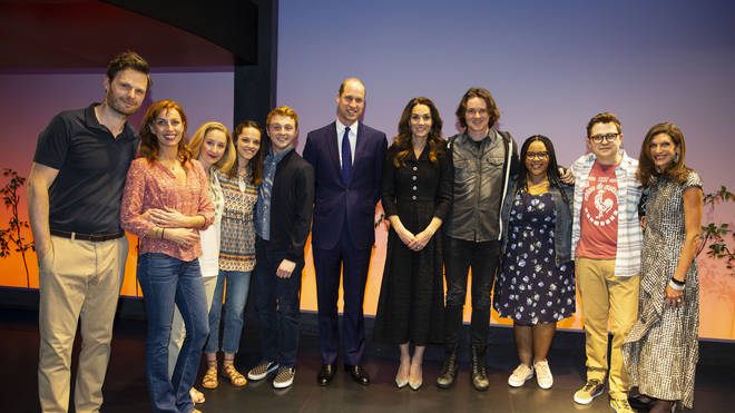 The Duke and Duchess of Cambridge met the cast after the show