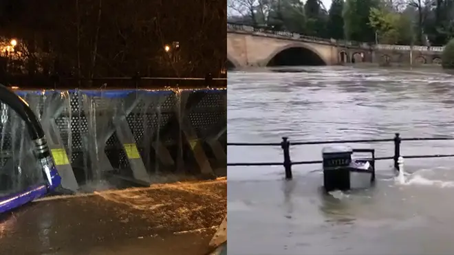 Flood defences have been breached overnight