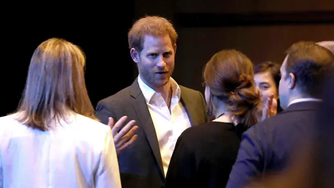 Prince Harry addressed the crowd at the event in Edinburgh