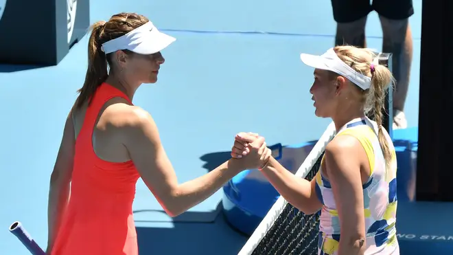 Sharapova played the final match of her career at the Australian Open in January