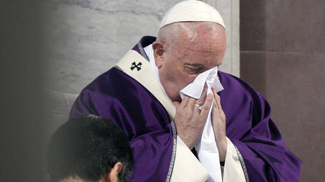 The pope has been taken ill