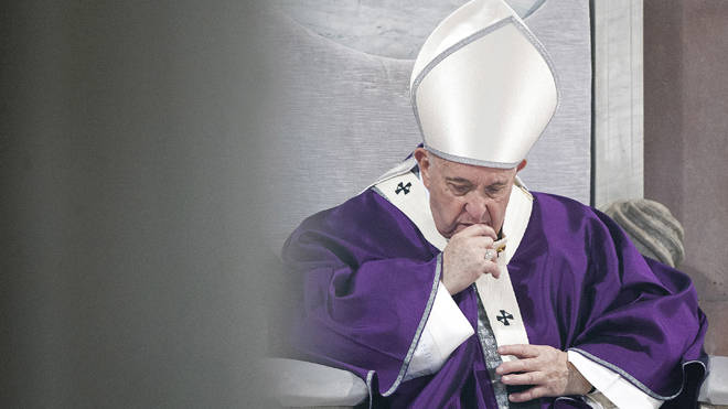 Pope Francis celebrates Ash Wednesday before being taken ill