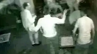 CCTV of bar attack