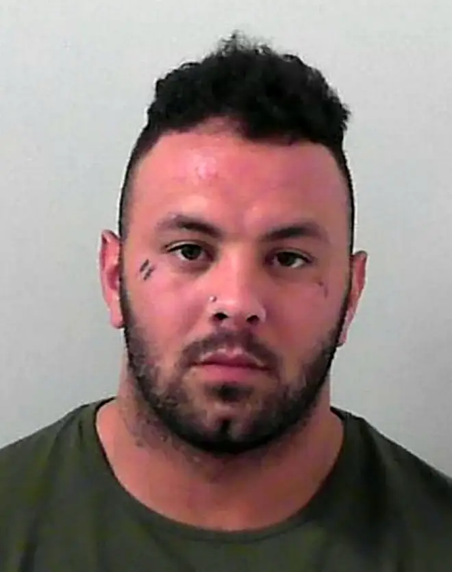 Peter Clark, 27, was jailed for two years after punching restaurant owner Detjon Prenci in the face.