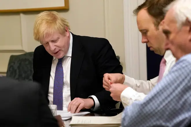 Boris Johnson said coronavirus is the government&squot;s "top priority"