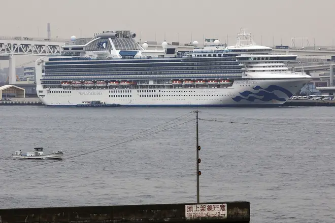 The Diamond Princess was quarantined off the Japanese coast