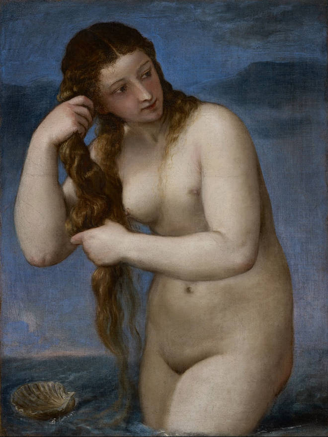 Venus Emerging From The Sea by Titian