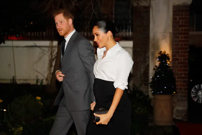 Meghan was heavily pregnant with Archie when the pair attended the awards last year