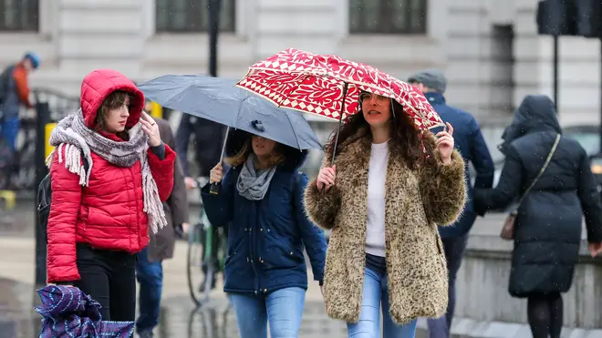 London and the South is set to be hit by more heavy rain