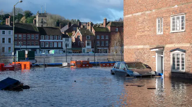 Bewdley was overwhelmed by the River Severn after recent heavy rainfall