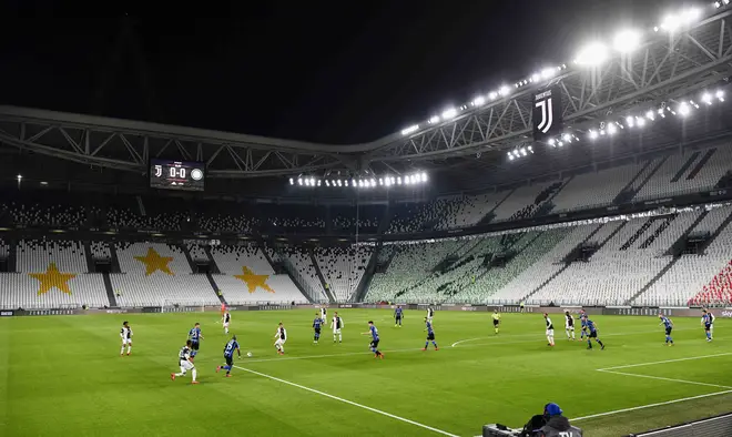 Inter Milan v Juventus was played behind closed doors