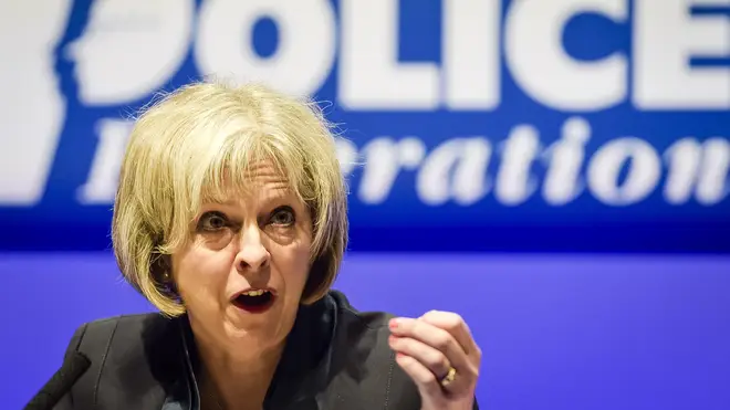 Theresa May at the Police Federation Conference in 2015
