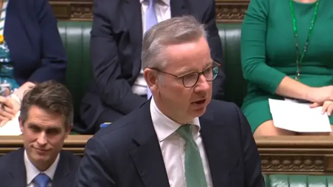Michael Gove was speaking to MPs